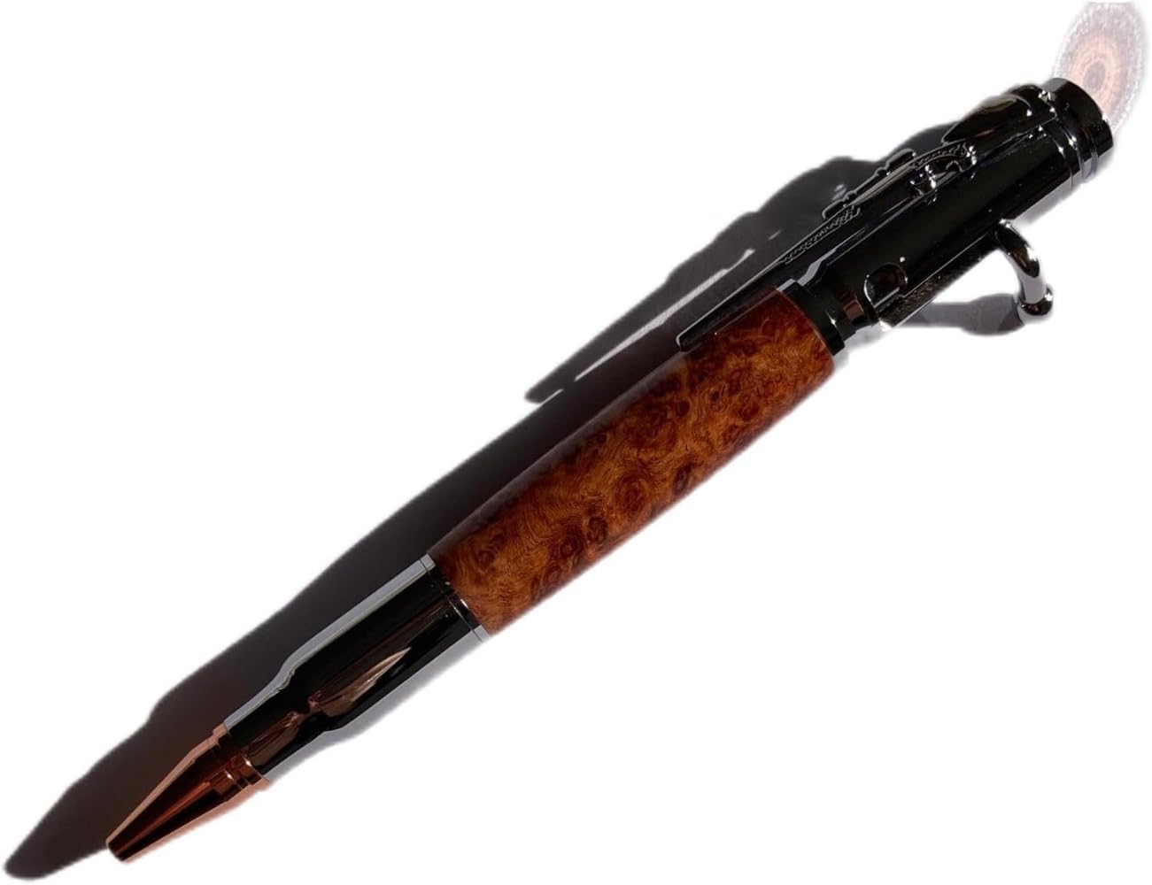 Amazon | 手作り 木製ボールペン、銃形木軸ペン、ボルトアクションペン